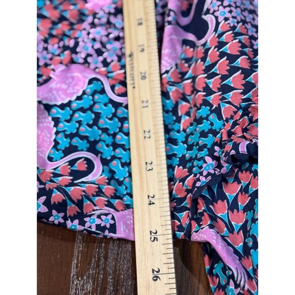 NEW Simply Southern Womens XL Ruffle Sleeve Flamingo Dress 100% Cotton Boho Chic - Picture 13 of 14